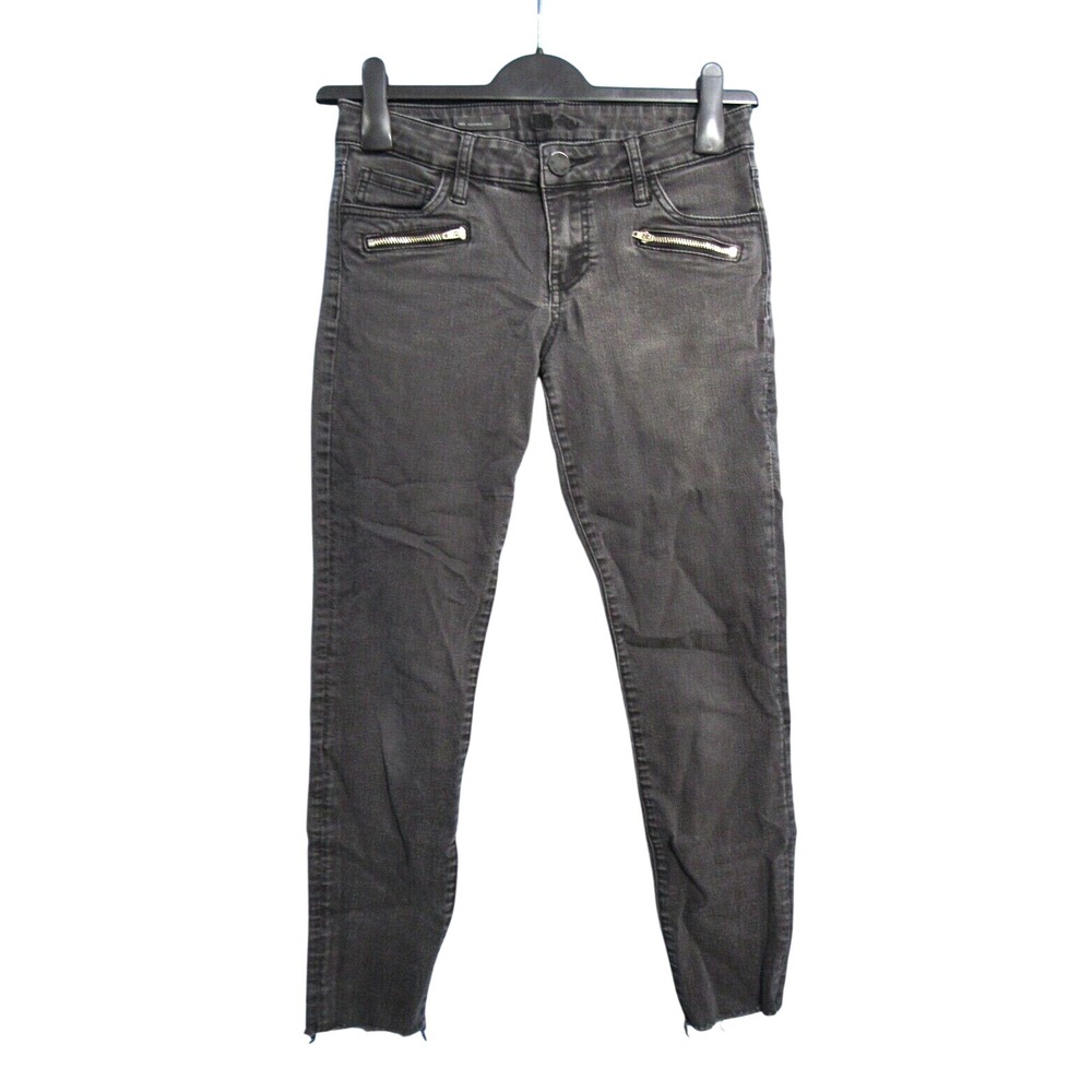 KUT FROM THE KLOTH Black Stretch Denim MIA TOOTHPICK SKINNY Ankle Jeans 4